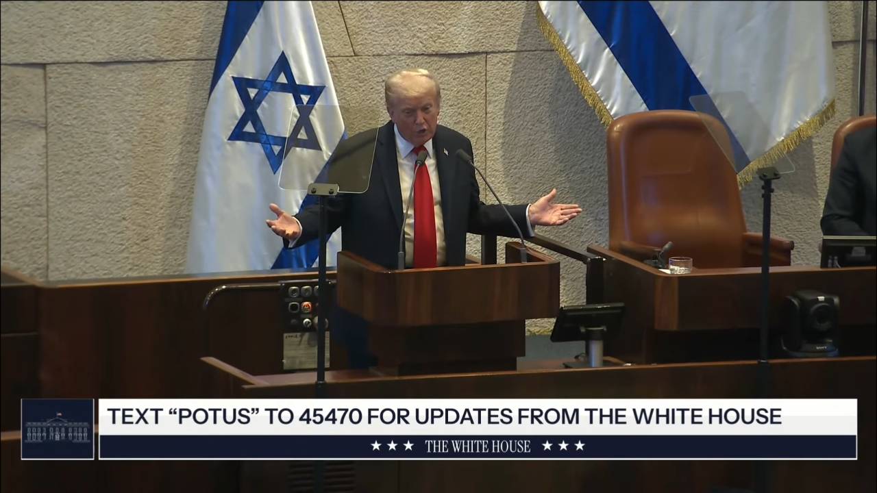 The Knesset - Pres. Trump on ending Iran's nuclear program: "We took a big cloud off of the Middle East and off of Israel"