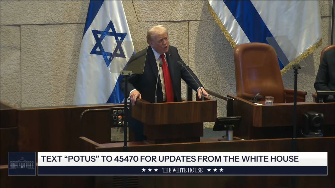 The Knesset - Pres. Trump thanks Netanyahu and the Arab world: "This is the historic dawn of a new Middle East"