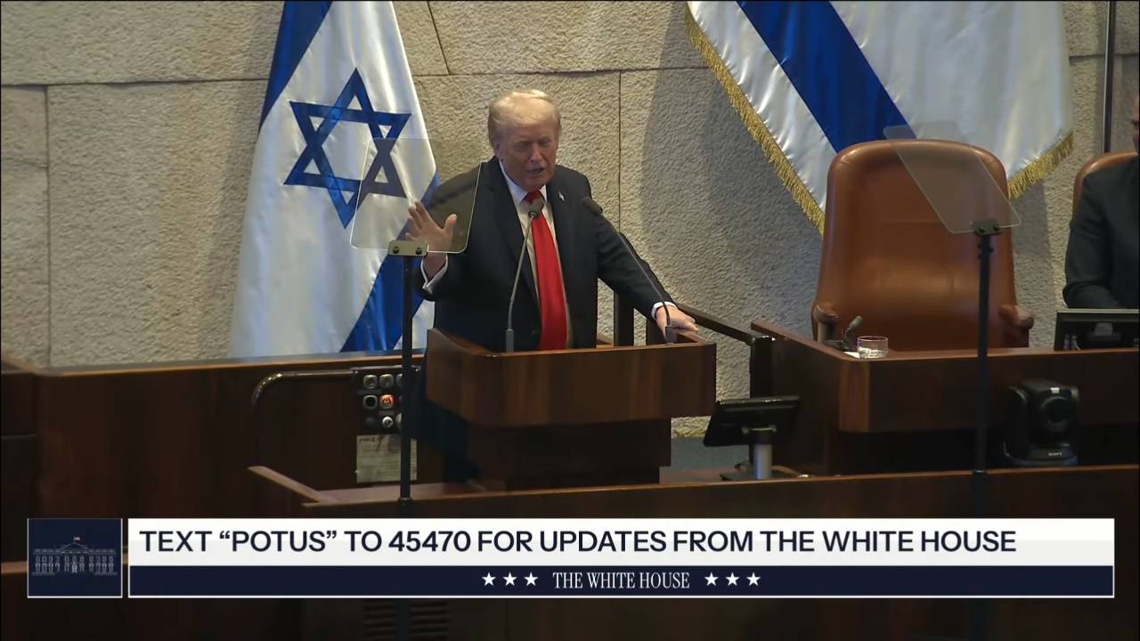 The Knesset - Pres. Trump: "Cigars and champagne... who the hell cares about that?"