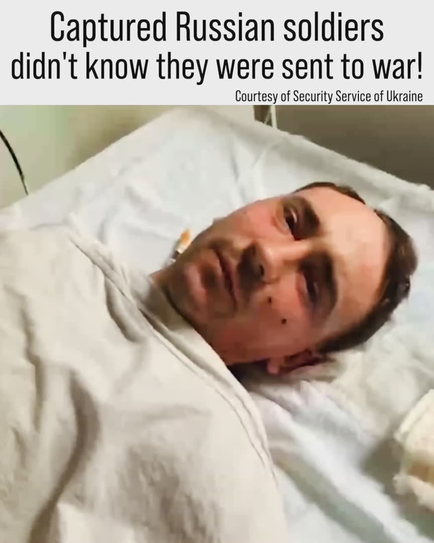 Captured Russian soldiers saying unbelievable things