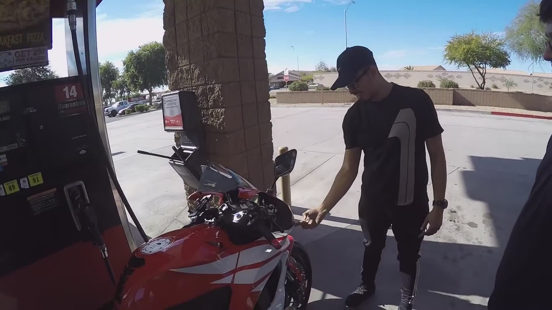 Stopping for gas at another station