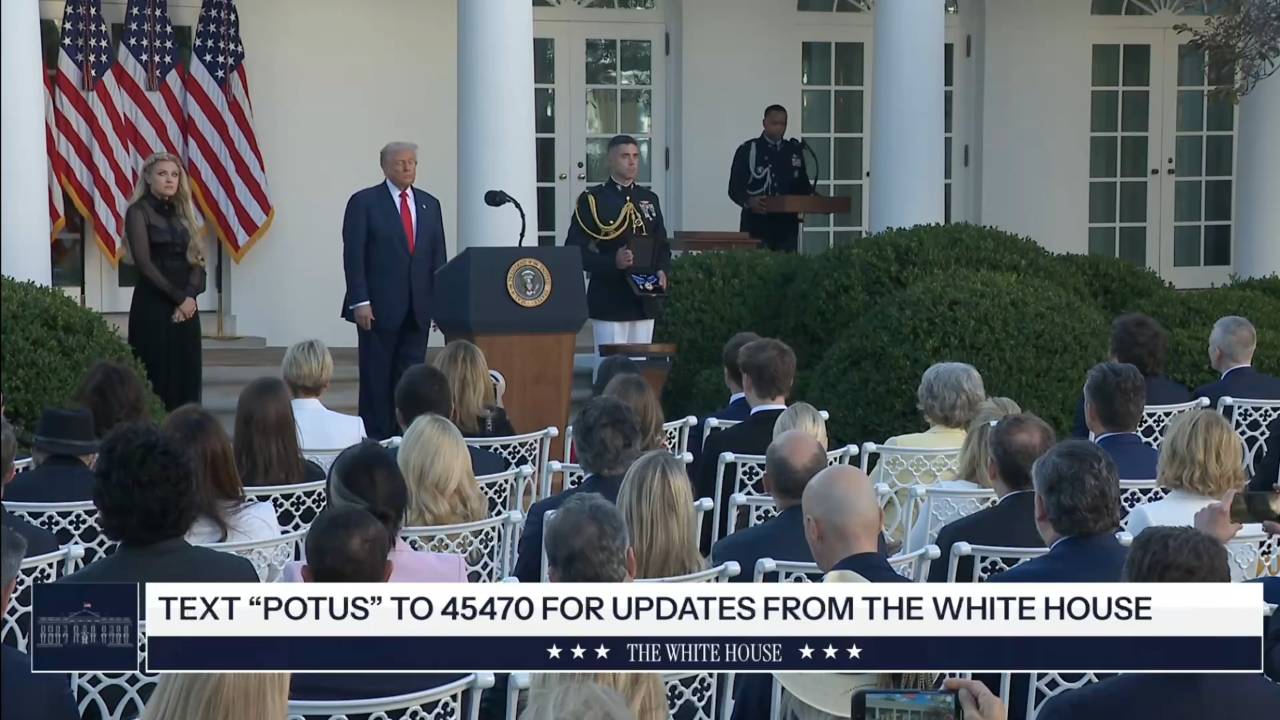 The White House - President Trump presents the Medal of Freedom for Charlie Kirk