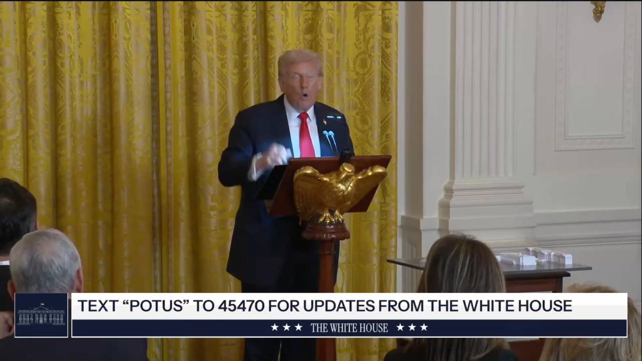 The White House - President Trump on new ballroom: “You’ll have close to a thousand seats if you need them”