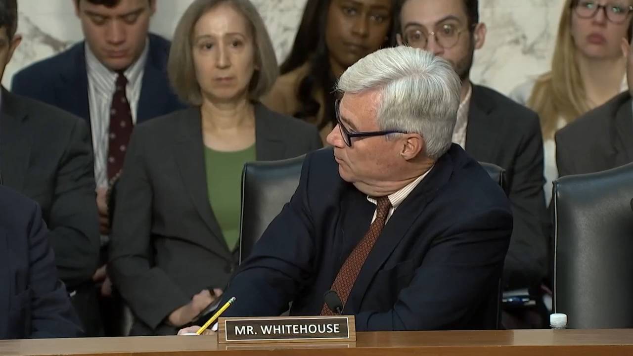 Senate Judicary - Sen. Whitehouse (D-RI): "I think we got a lot of squid ink from that chair, from the Attorney General, rather than real answers"