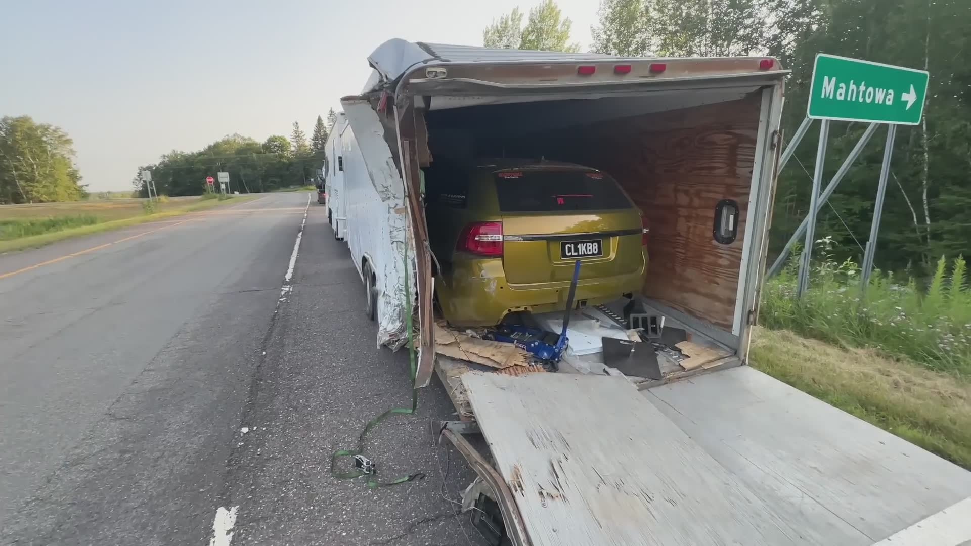 Huge Wreck At 90mph… Car Completely Totalled