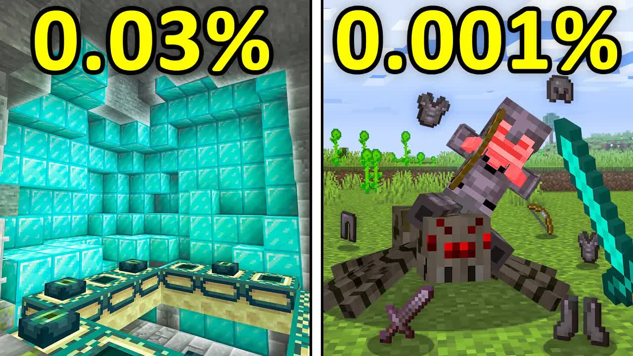 TOP 3000 LUCKIEST MOMENTS IN MINECRAFT! (Of All Time)
