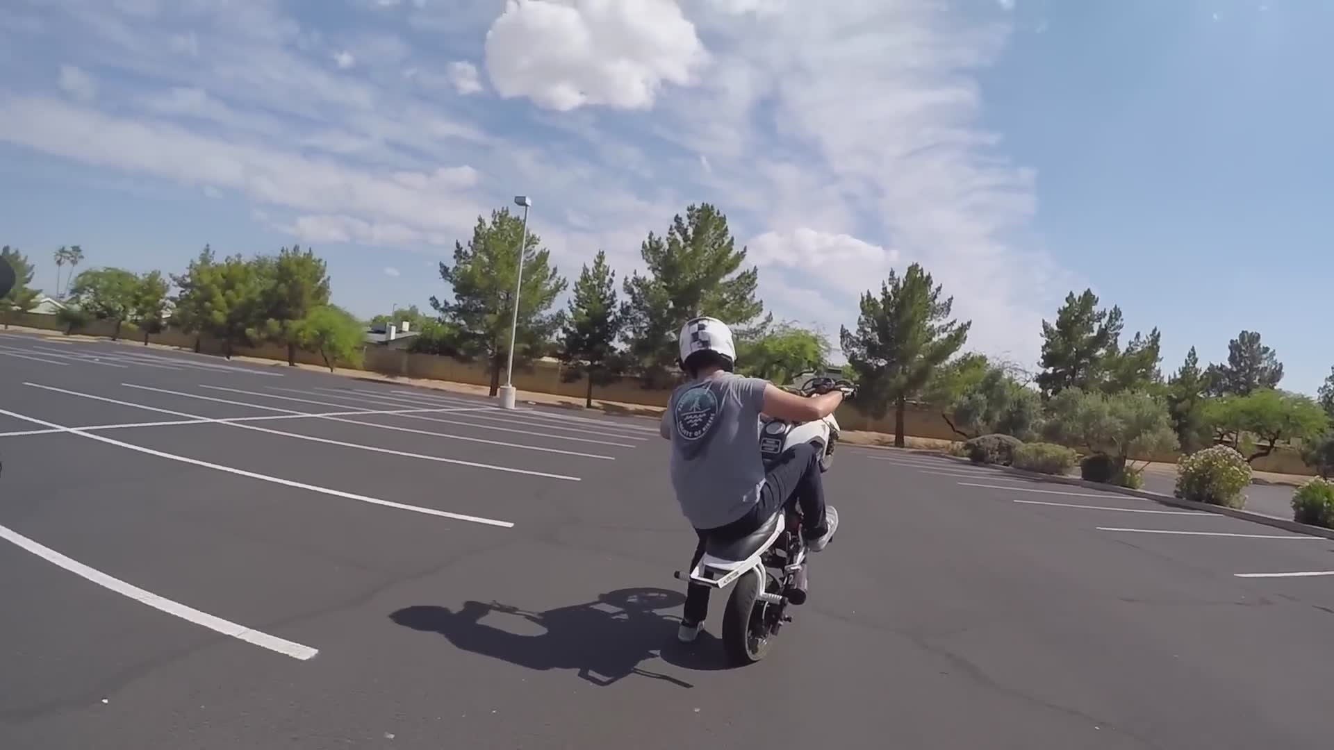 How to wheelie a Honda Grom