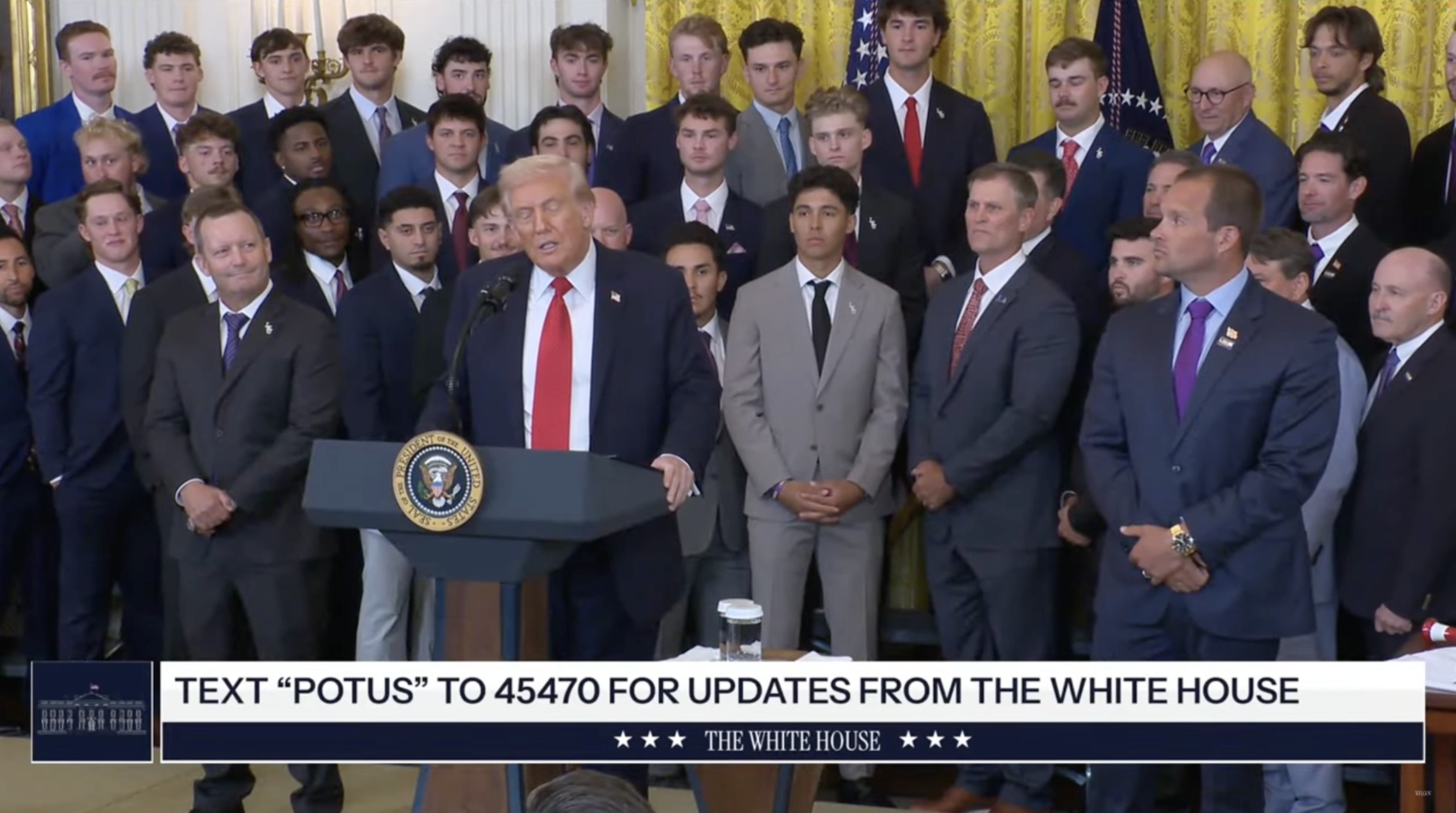 The White House– President Trump: “We’ll have the most beautiful ballroom in the country.”