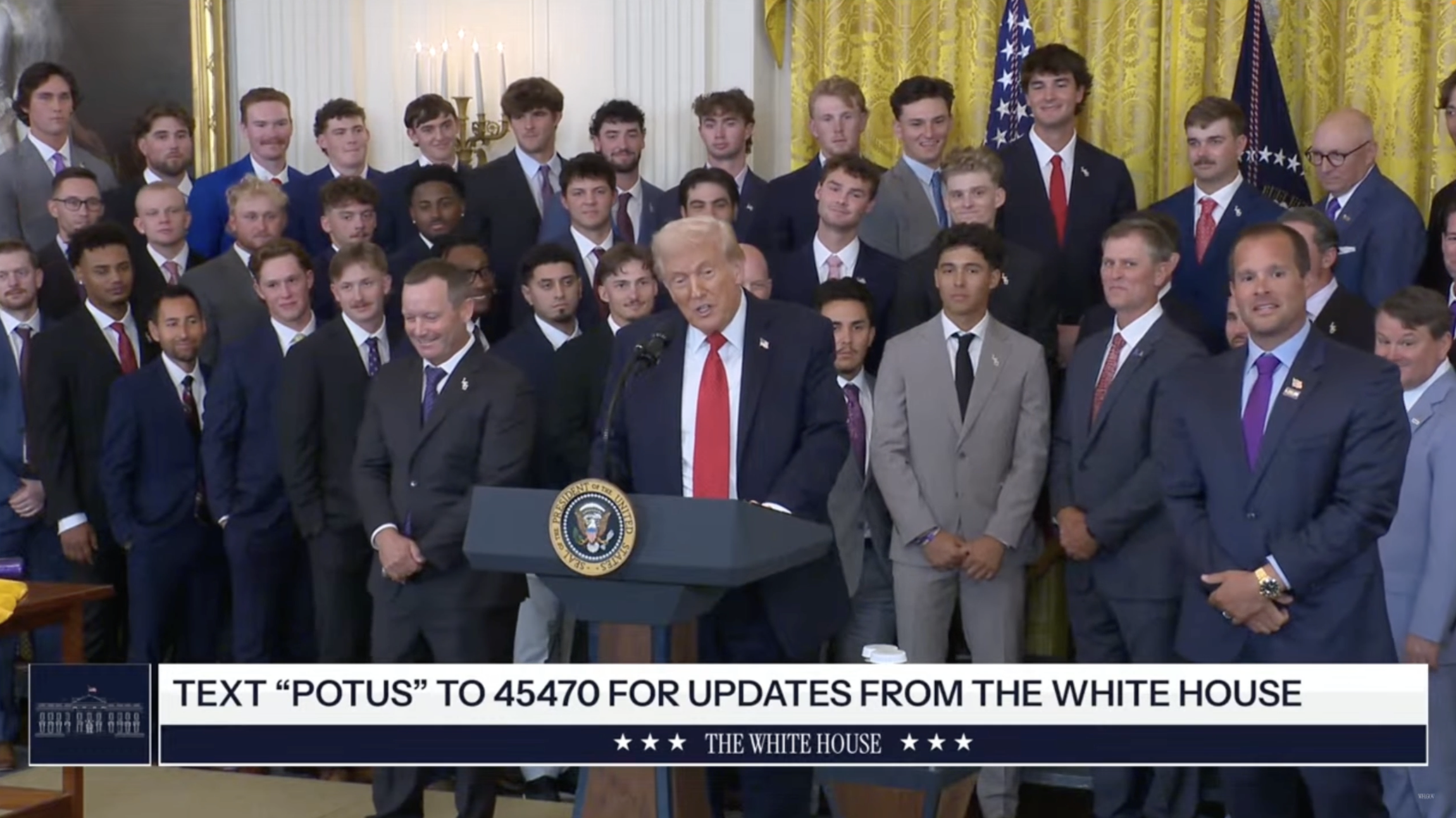 The White House– President Trump: “He had a great career in the NFL, and he’s a great person, and now he’s going to be the ambassador to…”