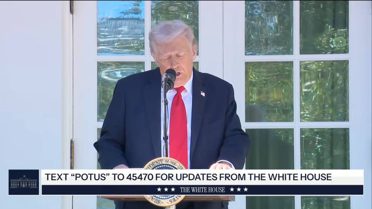 The White House - President Trump on the rose garden: “It was unusable before”