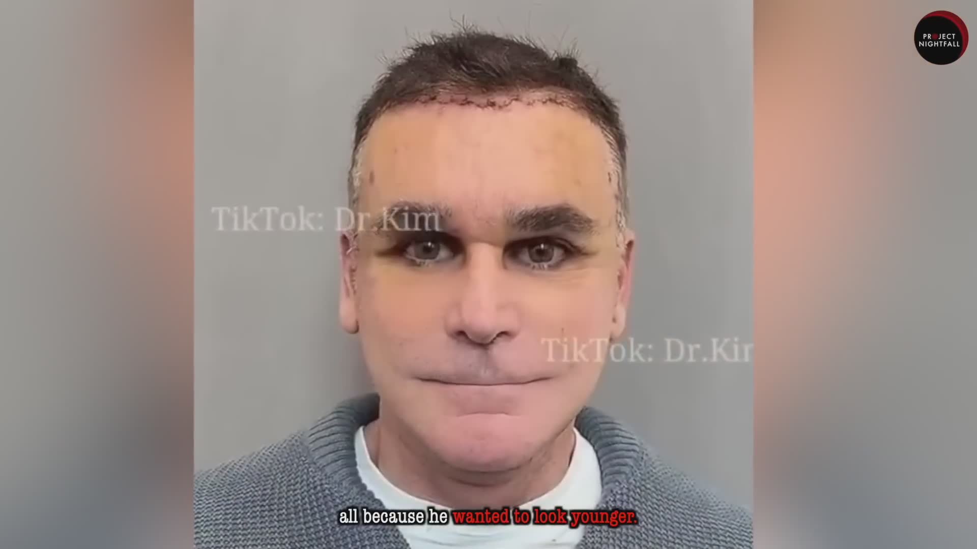 A creepy surgeon caught doing this