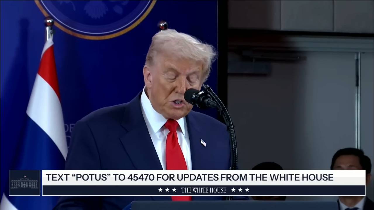 The White House - 10 25 25 President Trump: “agreement to end the military conflict between Cambodia and Thailand”
