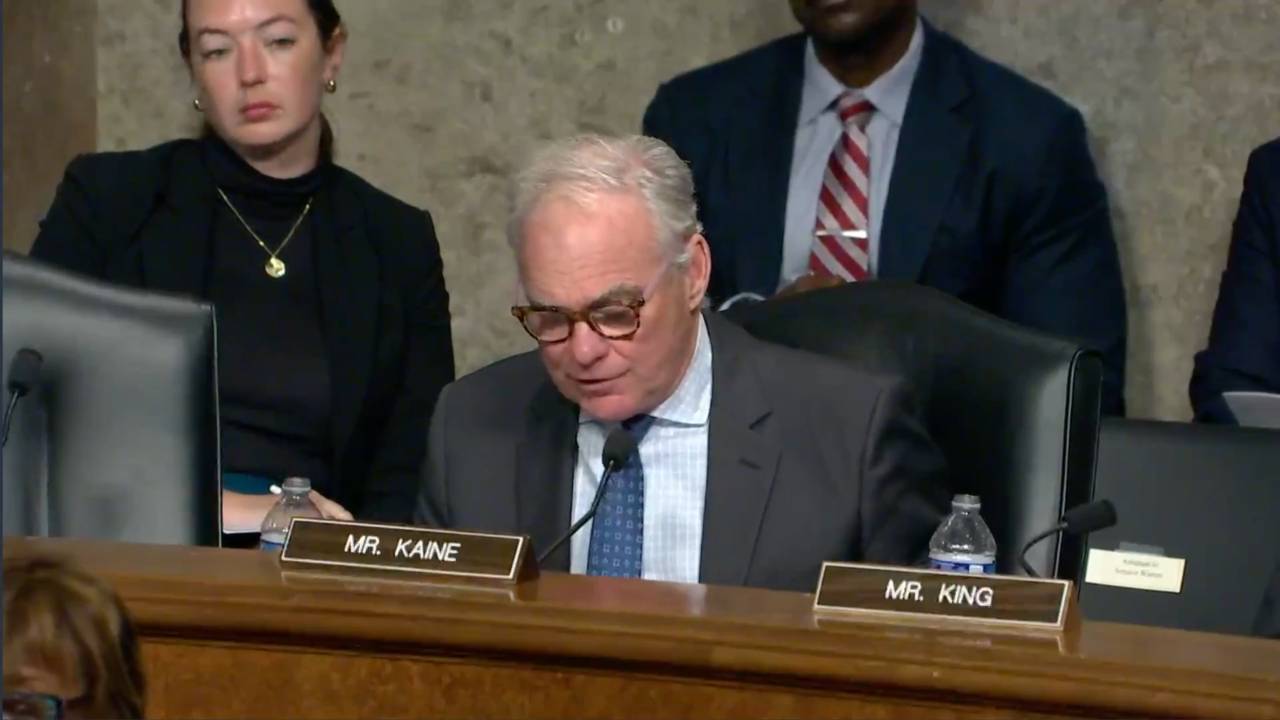 Senate Armed Services - Sen. Kaine (D-VA): “Hampton Roads region in the United States is the second most vulnerable to sea level rise”