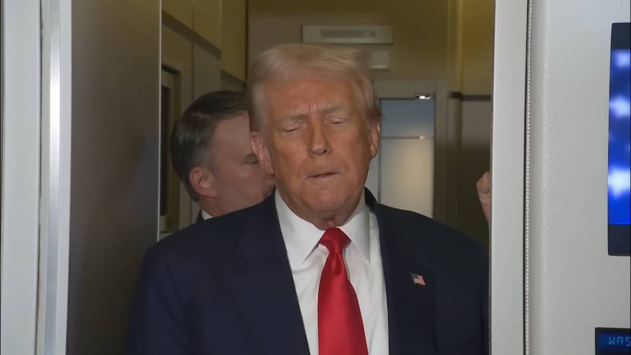 Air Force One gaggle - Pres. Trump: "Tremendous amounts of the soybeans and other farm products are gonna be purchased immediately"