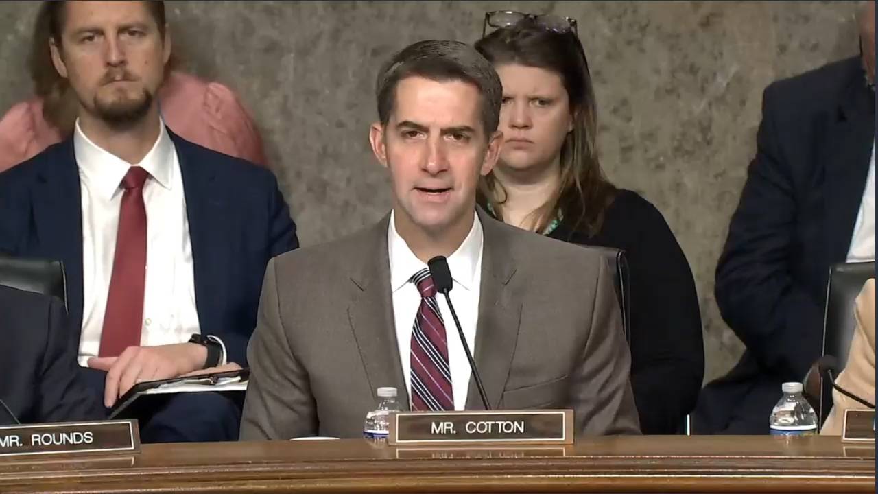 Senate armed services - Sen. Cotton (R-AK) asks about the use of nuclear testing to send deterrence message