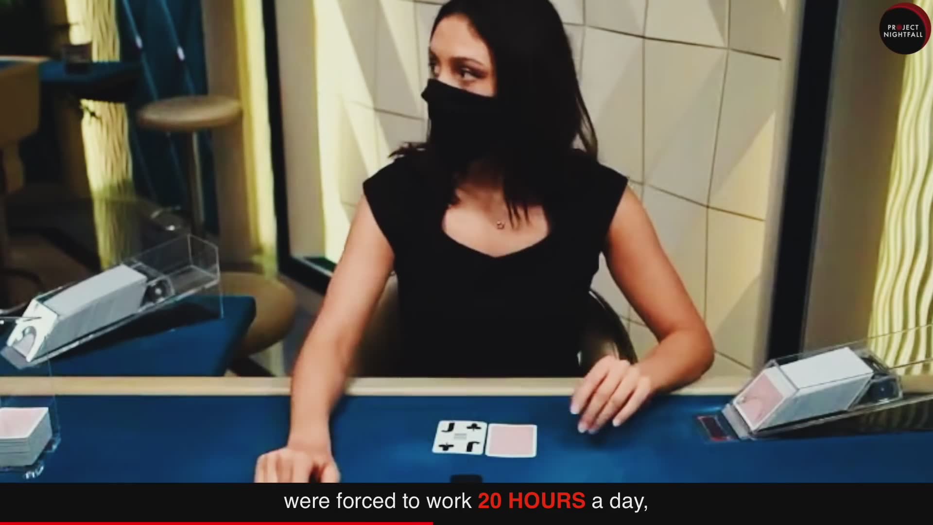 Are these casino girls secretly hired as slaves?