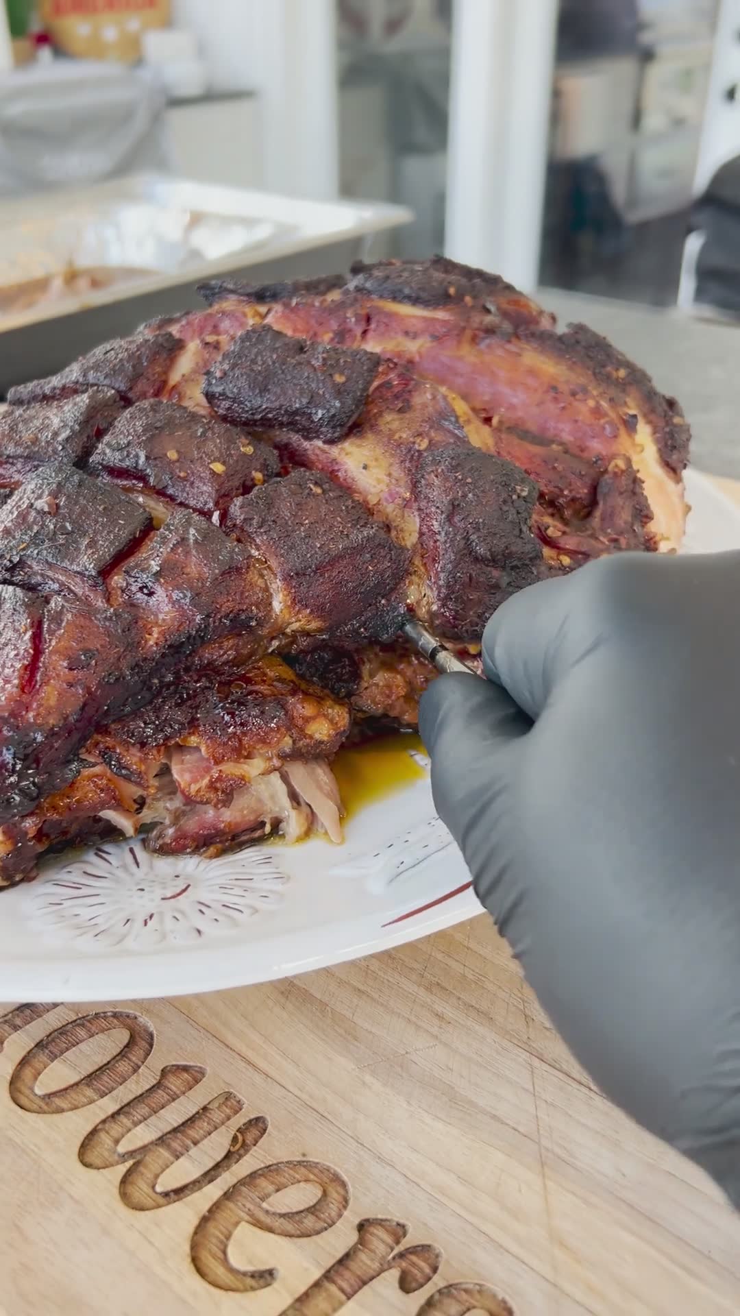 Easy pork butt recipe cooking outside with my RTA kitchen