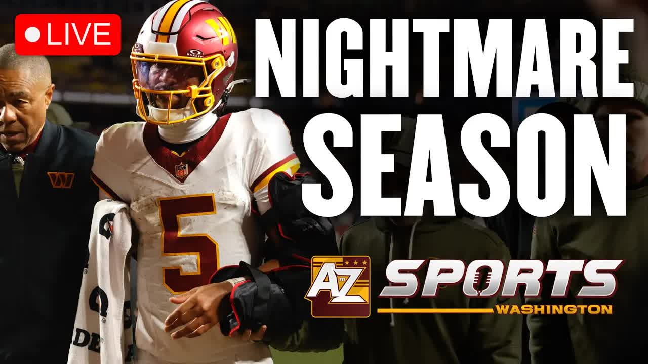 Jayden Daniels suffers significant injury in Commanders blowout loss episode artwork