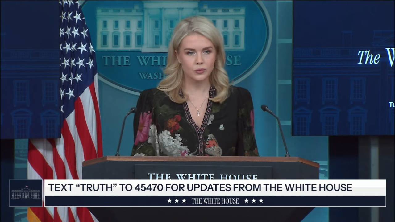 White House - Sec. Leavitt: “The president must have the emergency authority to utilize tariffs”