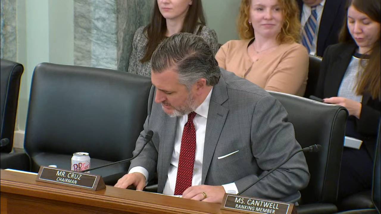 Senate Commerce - Sen. Cruz (R-TX): "One senior Democrat aide told Politico this shutdown will continue until planes start falling from the sky"