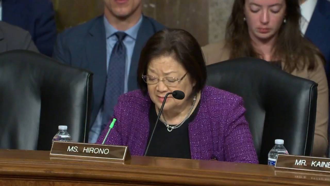 Senate Armed Services - Sen. Hirono (D-HI): "In a budget constrained environment how does continuing non-reimbursable spending on the border mission impact DODs ability to deter China's aggressive activity in the Indo-Pacific"