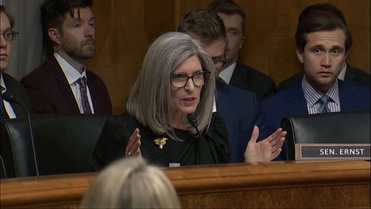 Senate Homeland Security - Sen. Ernst (R-IA): “Many of them have been forced into taking off-farm jobs”