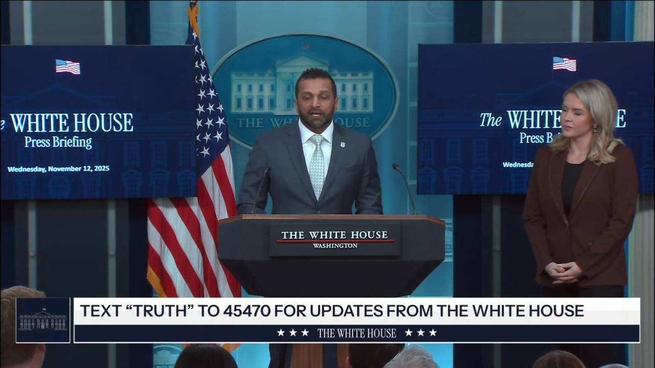 White House - Director Patel: “This is a historic first-of-its-kind achievement by any president to stop the scourge of fentanyl”