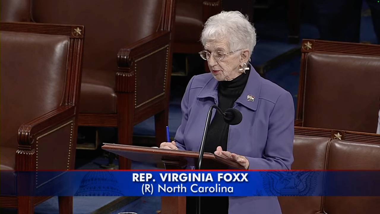 Epstein Vote– Rep. Foxx (R-NC): “The democrat leader would not give consent to do that.”