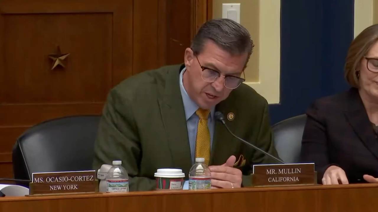 US House Energy - Rep. Mullin (D-CA) on Ai: “I am working on legislation that would ensure that consumers are better protected in this new environment”