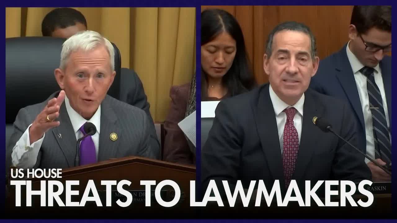 Republican pushes back as Democrat cites threats to lawmakers