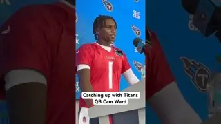 Titans QB Cam Ward discusses where he has improved over the course of the season. #shorts #titanup