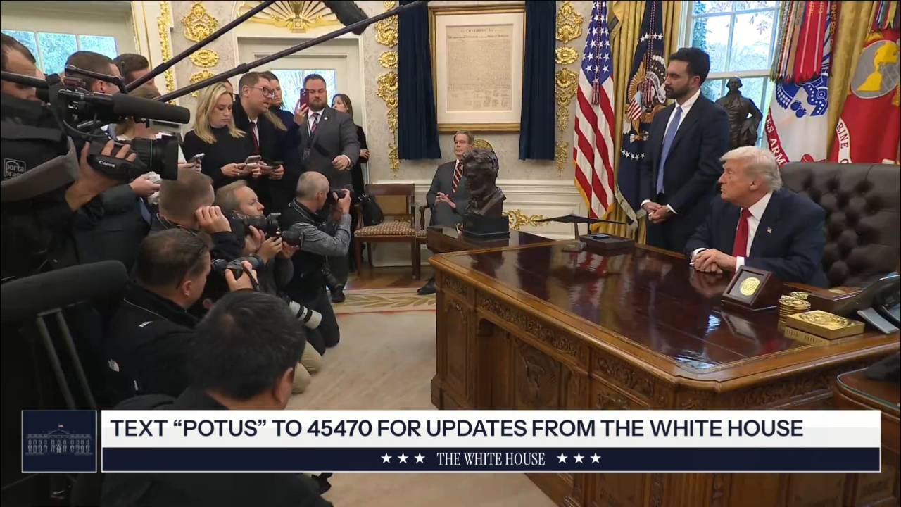 White House - President Trump: “I think you feel very, very strongly about peace in the Middle East”