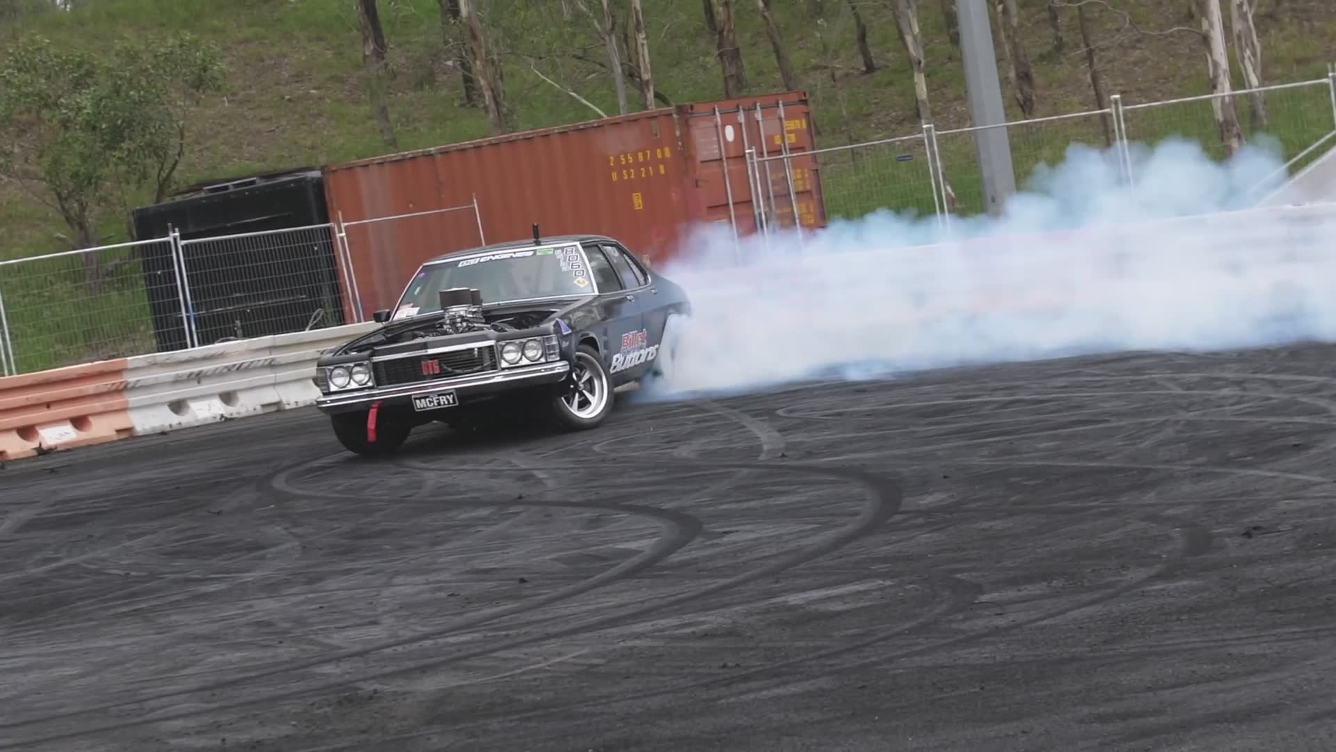 Debut professional competition appearance for the newly built burnout machine