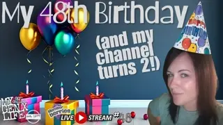 Happy Birthday Livestream!  I'm Turning 48. My Channel is Turning 2 (Member Berries #48)