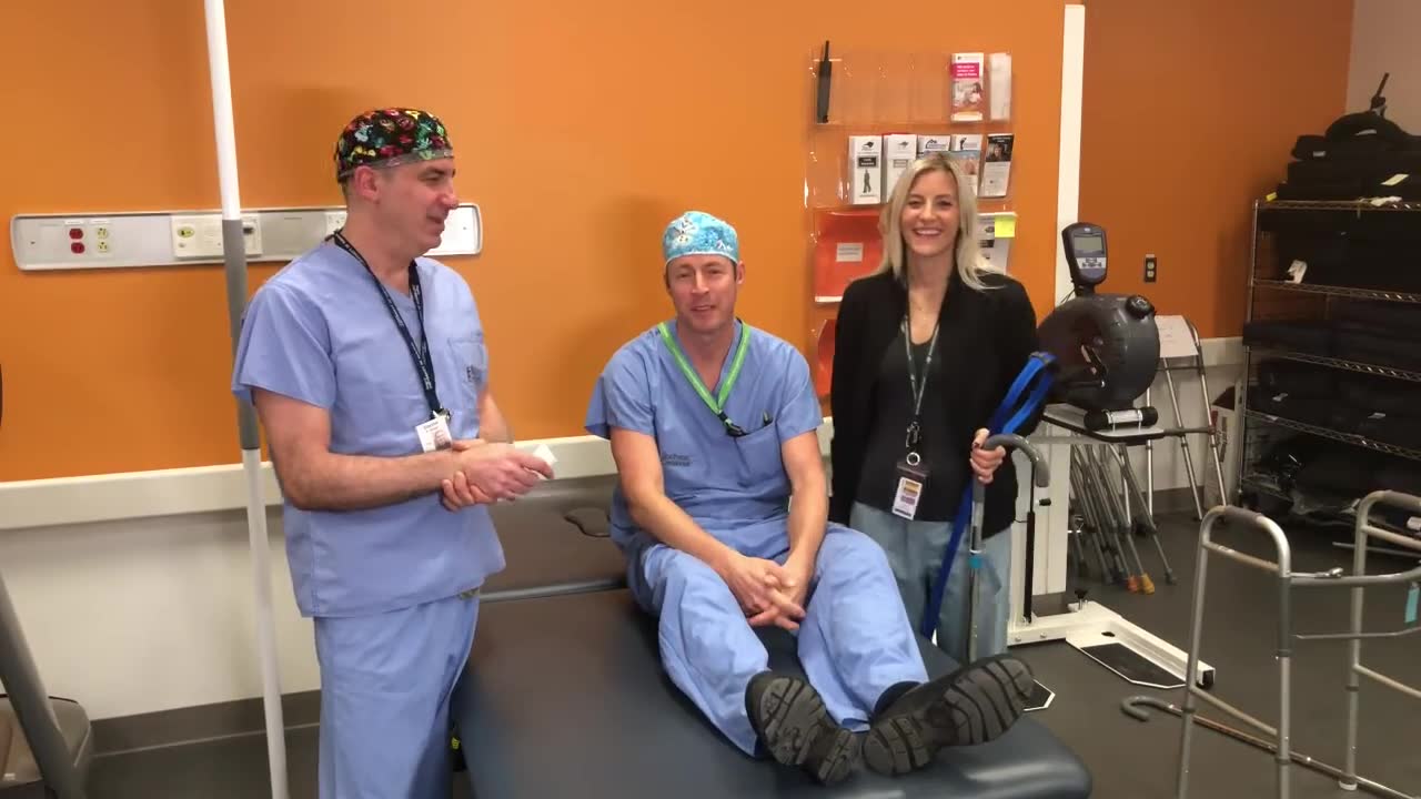Safe techniques for getting in and out of bed after joint surgery