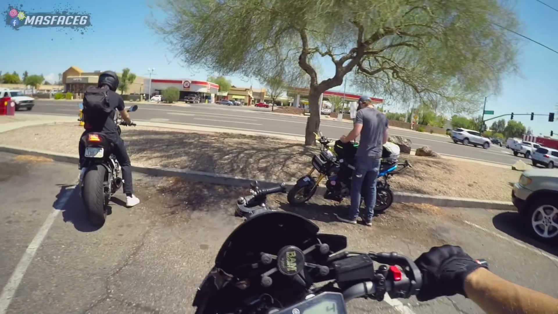 Group ride through desert city reveals hidden spots and local motorcycle culture