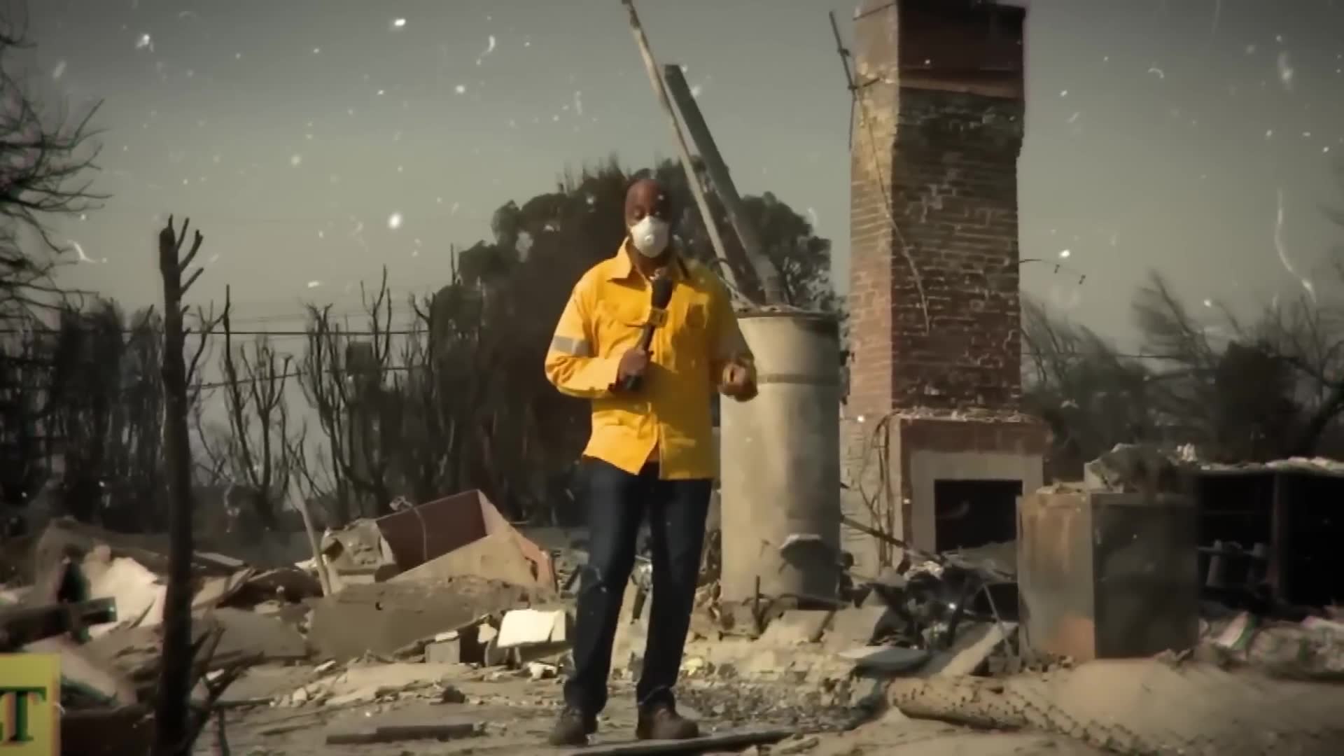 Survival tactics when trapped by fast-moving flames