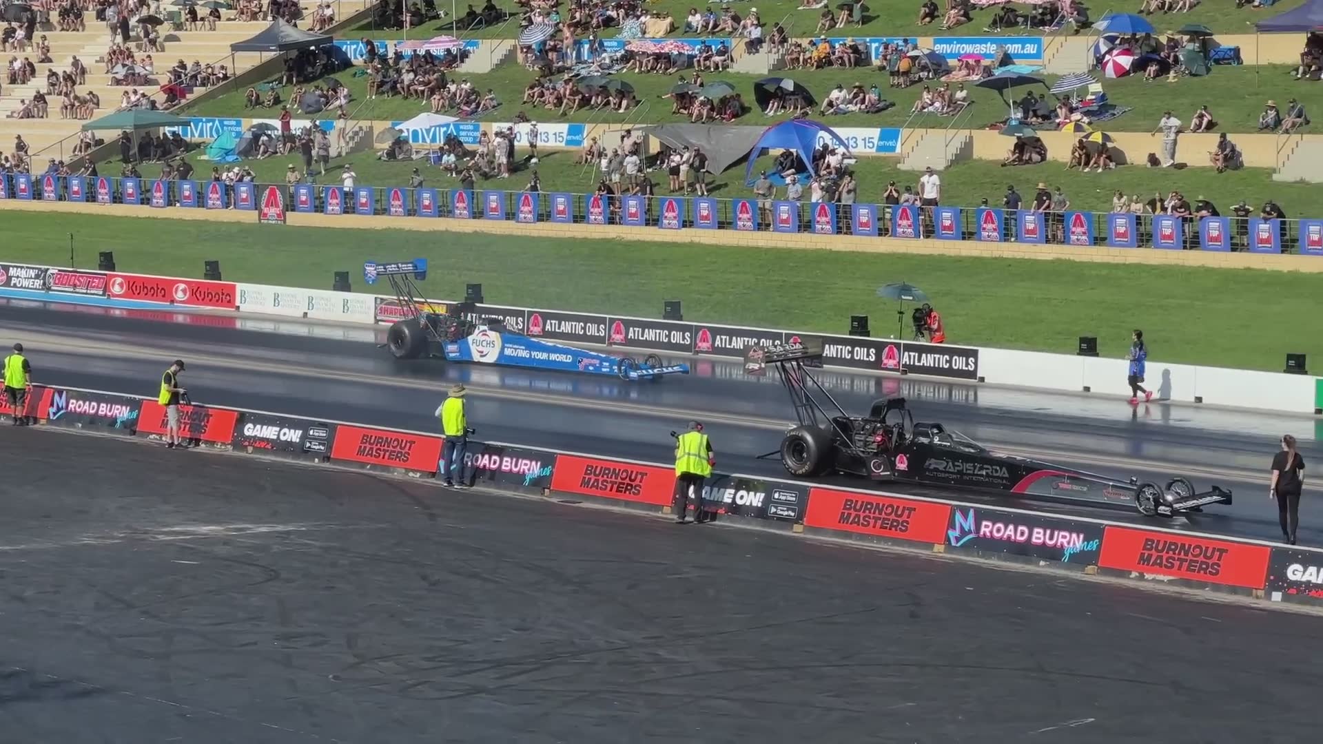 Experiencing top fuel dragsters up close for the first time