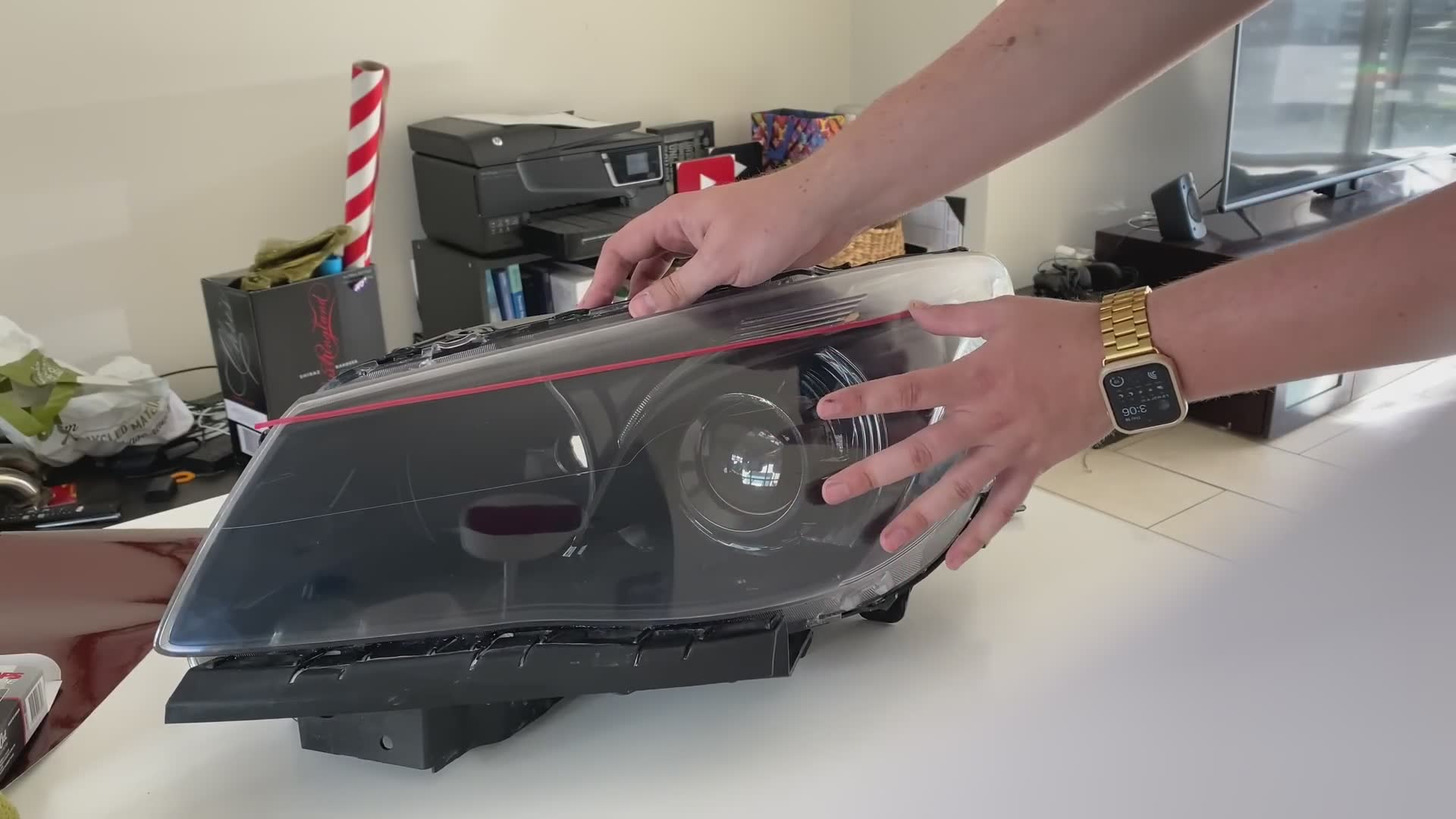 Quick tutorial on installing headlight eyelids for an aggressive look