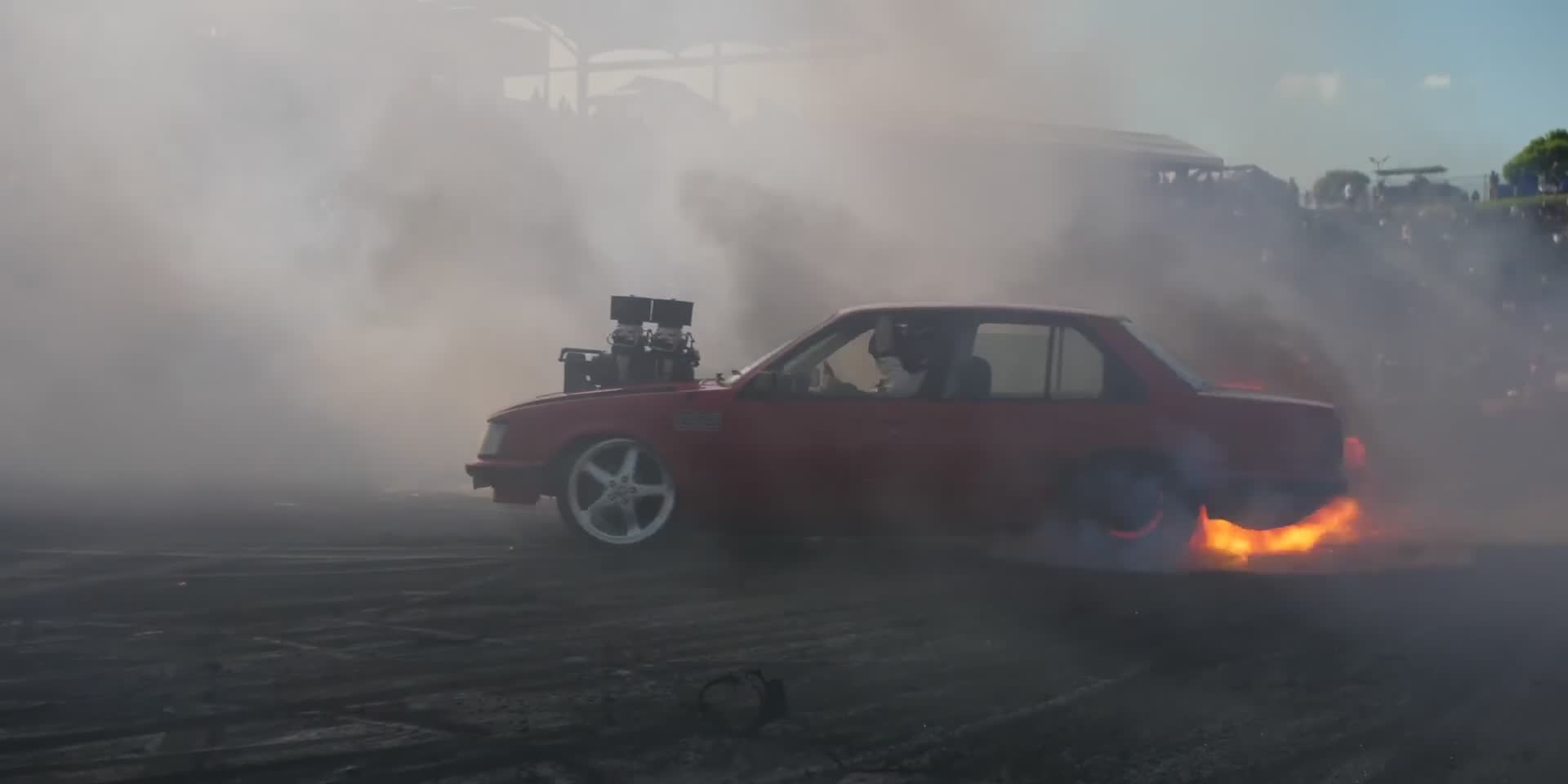 Easter tradition of automotive mayhem and burnouts