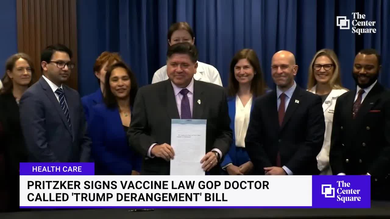 Pritzker signs vaccine law GOP doctor called 'Trump Derangement' bill