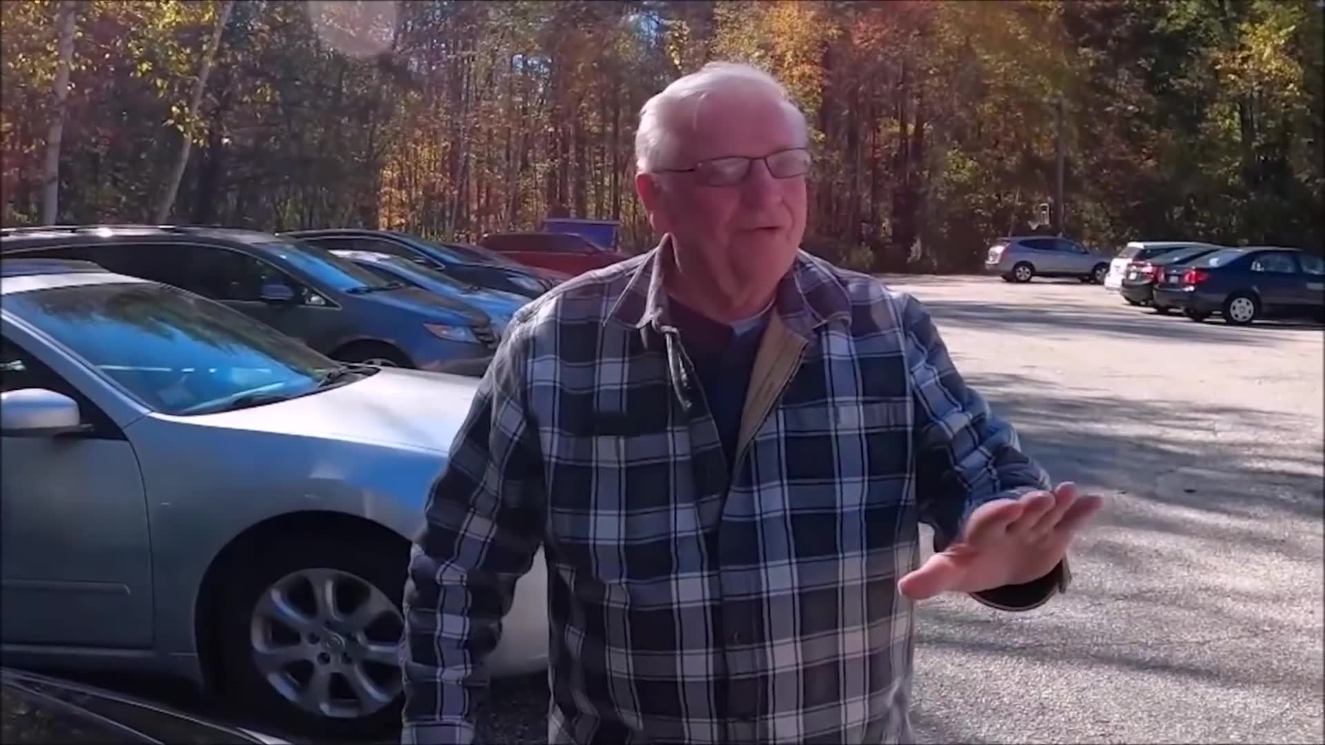 Surprising grandpa with a classic Thunderbird to show appreciation