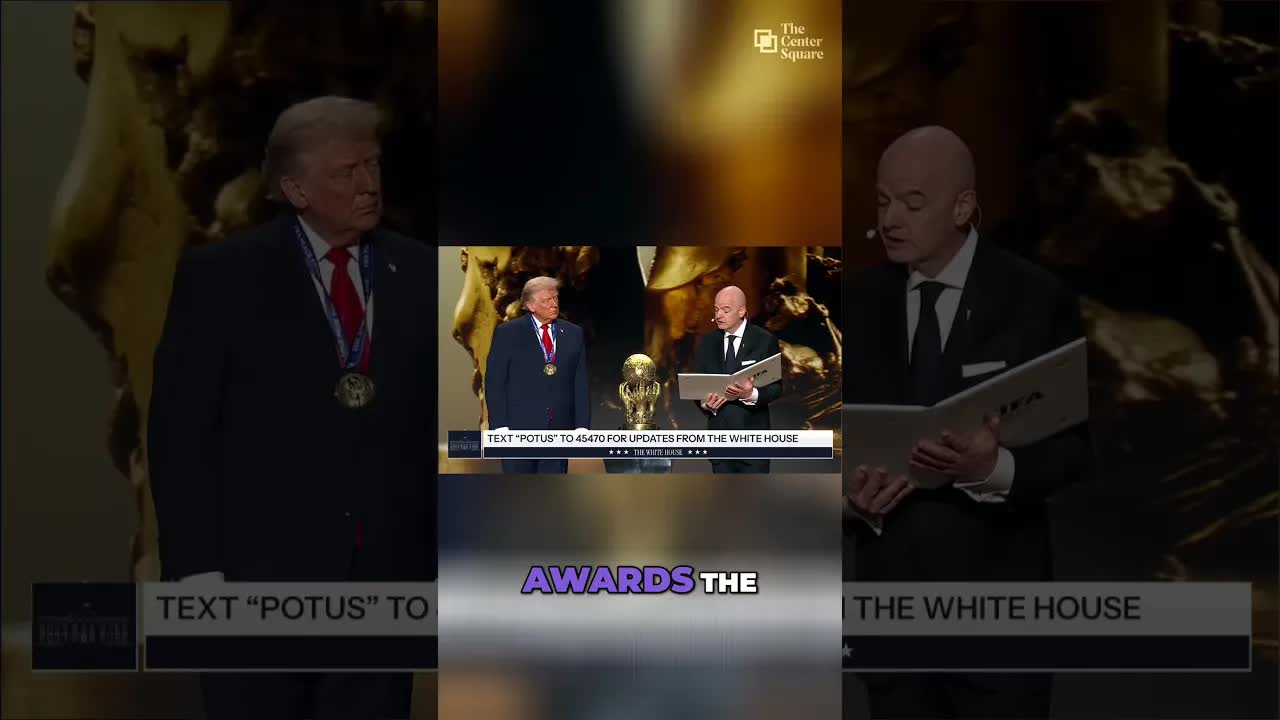 President Trump receives FIFA peace prize