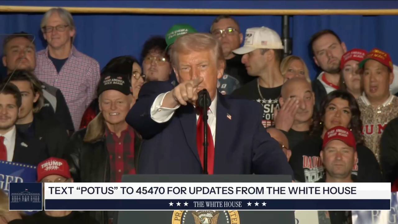 White House - President Trump: “I’m being judged by these bad people back there, the fake news”