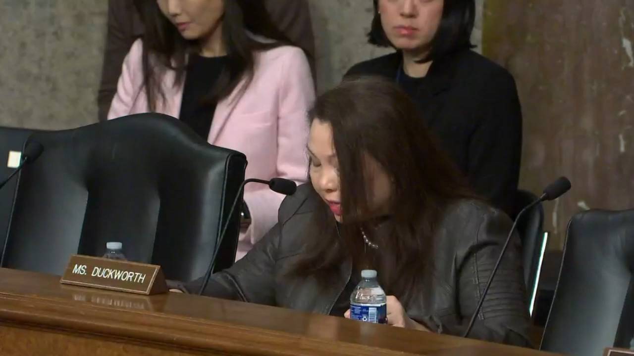 Senate Armed Services - Sen. Duckworth (D-IL): "We know President Trump's actions are not about so called law and order"