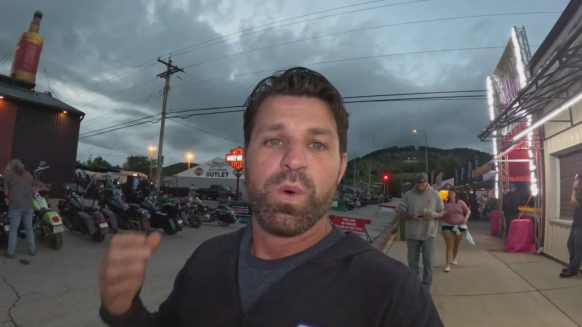 Going behind the bar during famous motorcycle rally week
