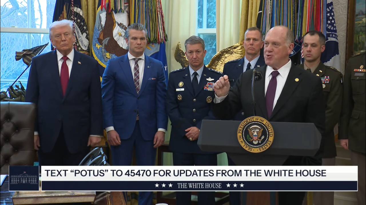White House - President Trump: “Secured border means strong national security”