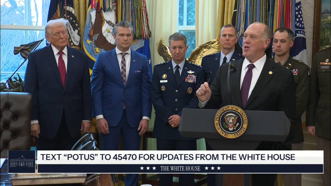 White House - Tom Homan: “I guarantee you we're going to continue saving thousands”