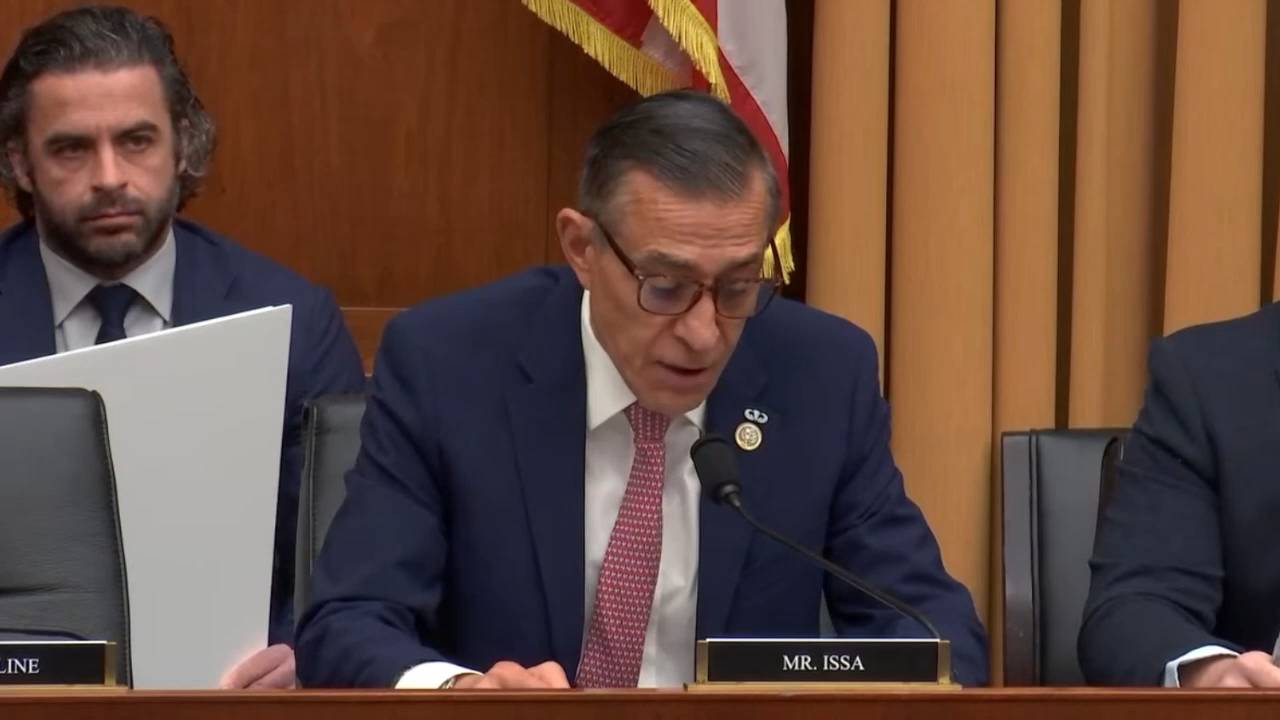 House Judiciary - Rep. Issa (R-CA): "President Trump is the first president in a very long time to ask what is the relevant market" for antitrust