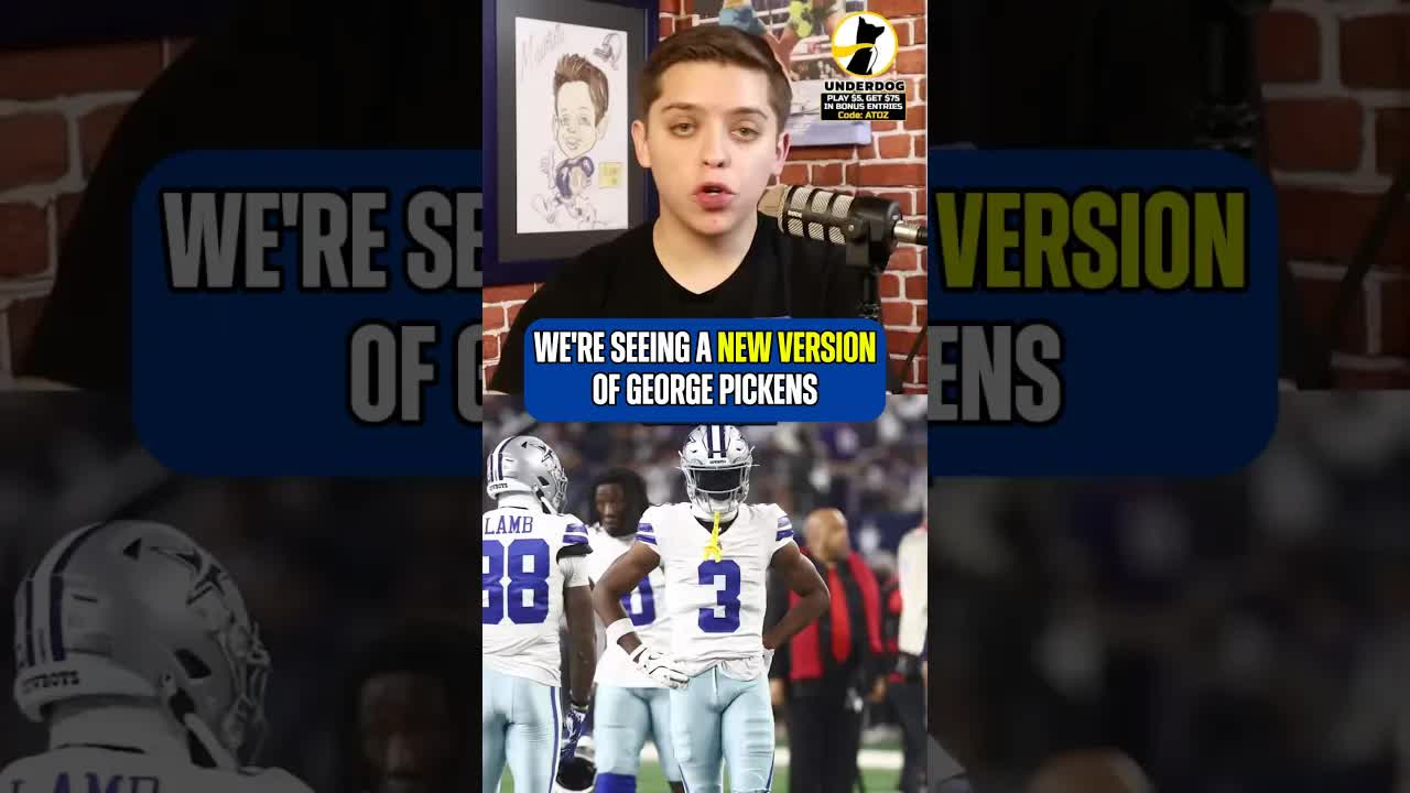 The #Cowboys needs to FEED George Pickens on Sunday. Play Underdog with code ATOZ! Details below #ad episode artwork